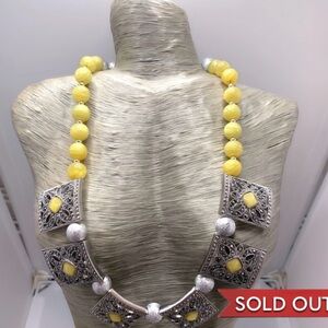 Ervin Unique Orca Agate Solid Silver Tone Necklace